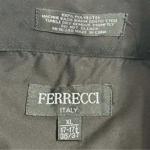 FERRECCI Men’s Satine Hi-1013 Purple & Black Flower Button Down Dress Sh… - Picture 9 of 12